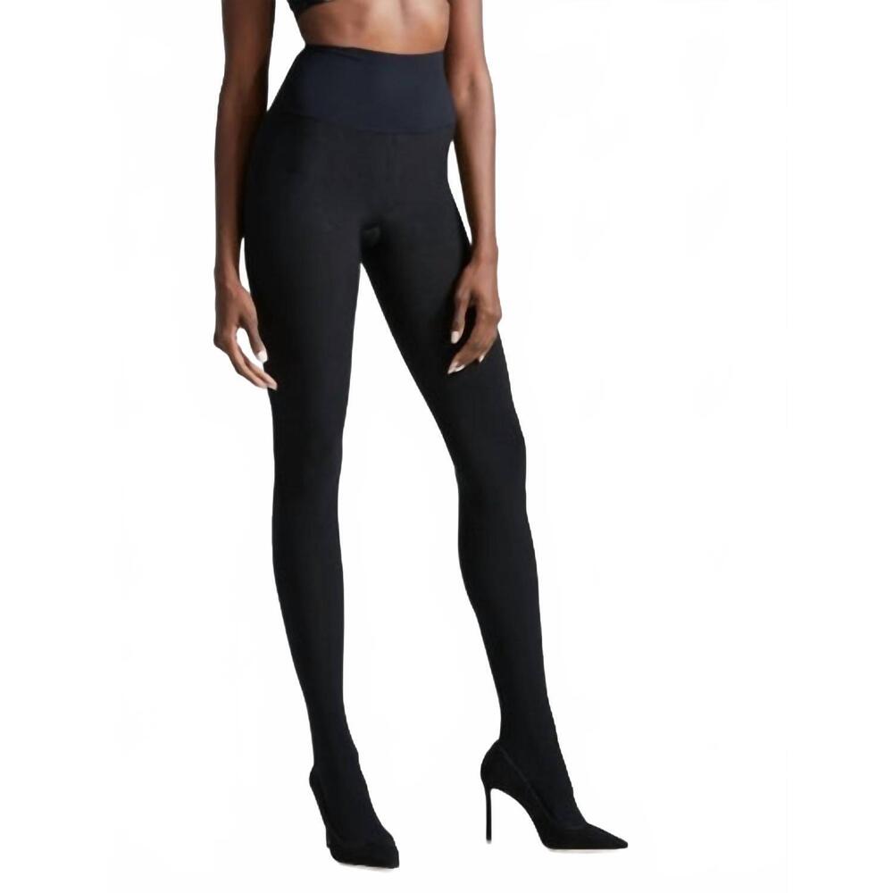 NEW COMMANDO fleece lined opaque tights in black